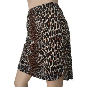 VINTAGE 60s Vanity Fair Sheer Leopard Chiffon Slip Buttons